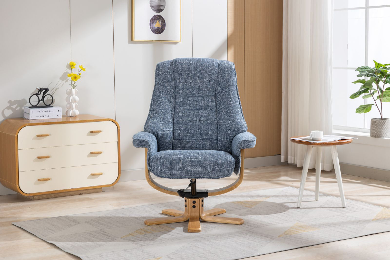 Sardinia Chair in Cha Cha Ocean Fabric - 3
