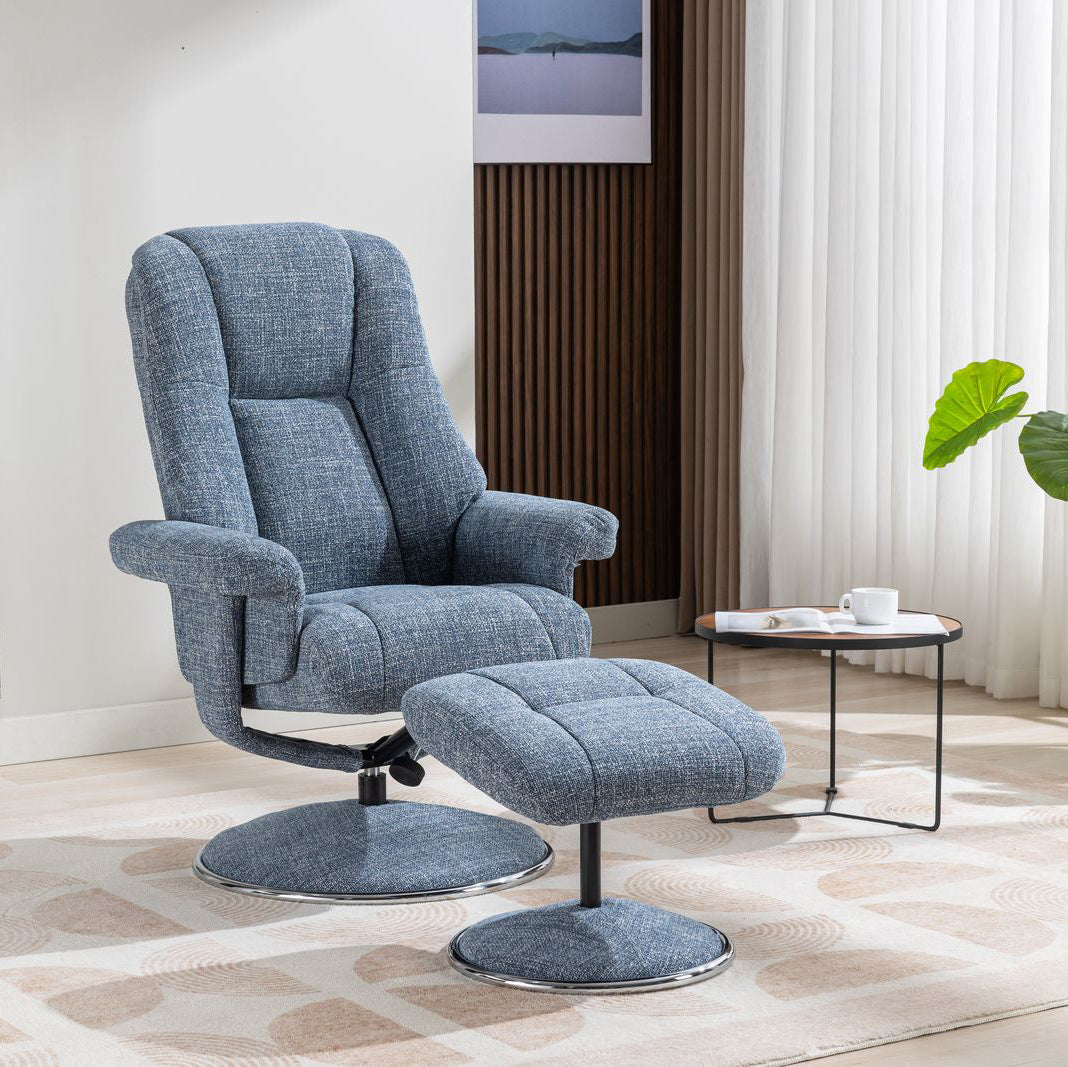 Denver Chair in Chacha Ocean Fabric