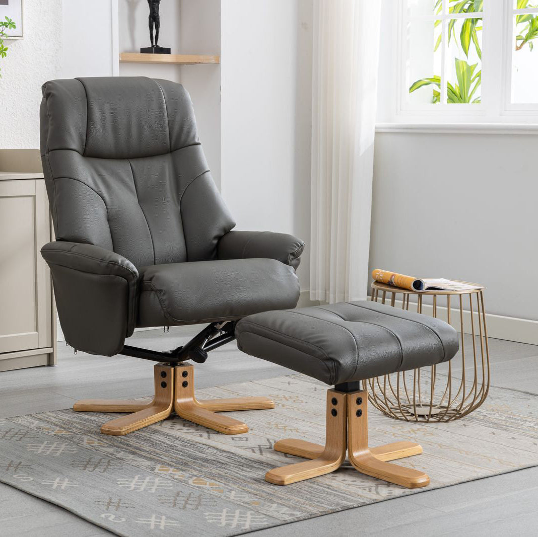 Chaise Dubai Swivel de en teinte Cinder
