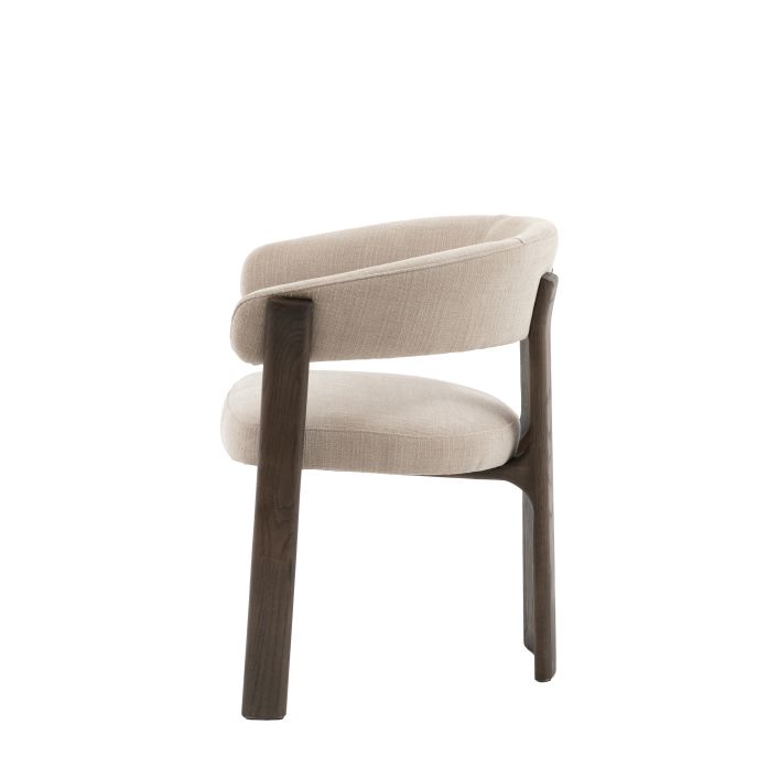 Chaise de Salle à Manger Onda en Tissu Naturel - 8