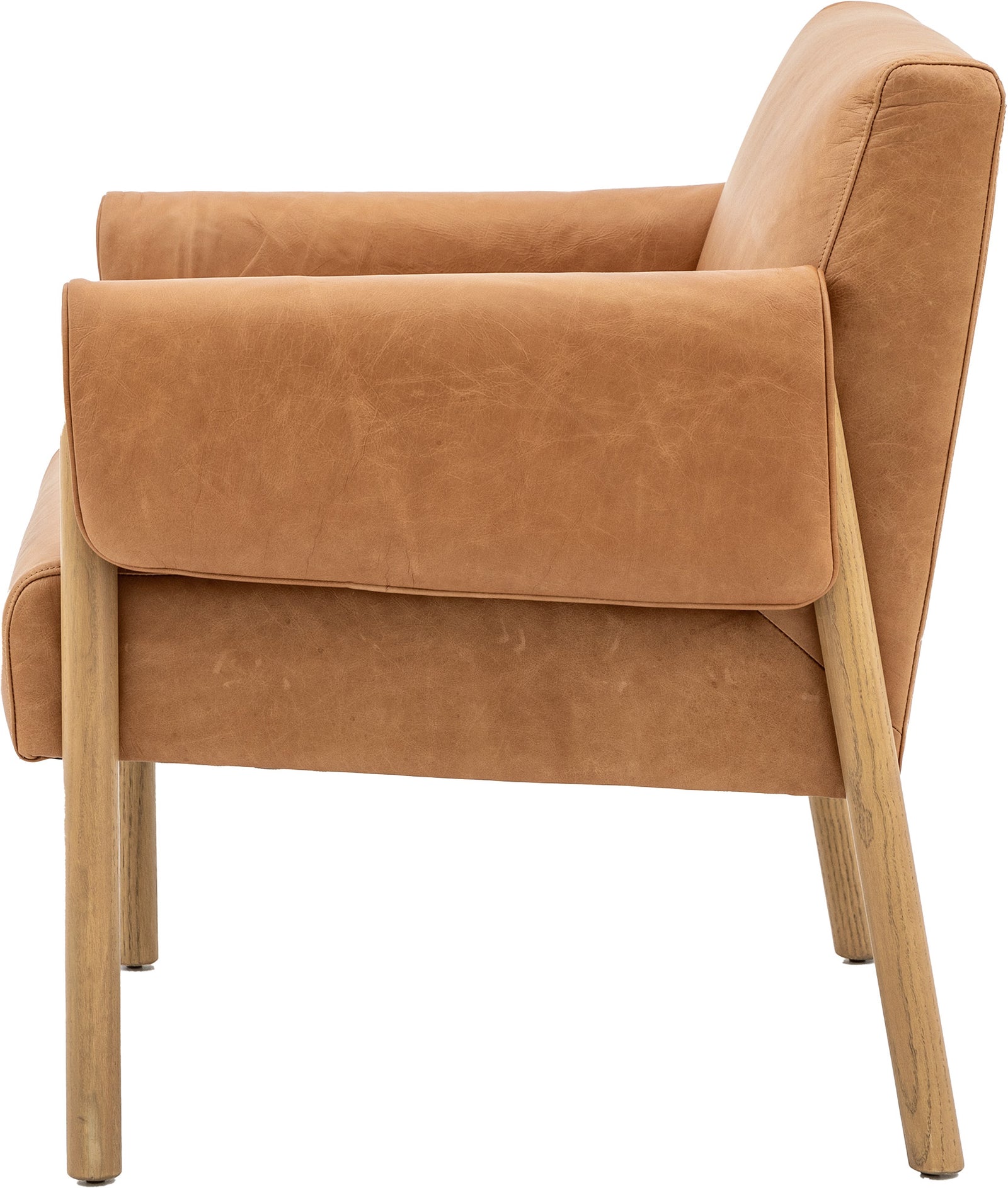 Fauteuil Stratford de en cuir marron - 5