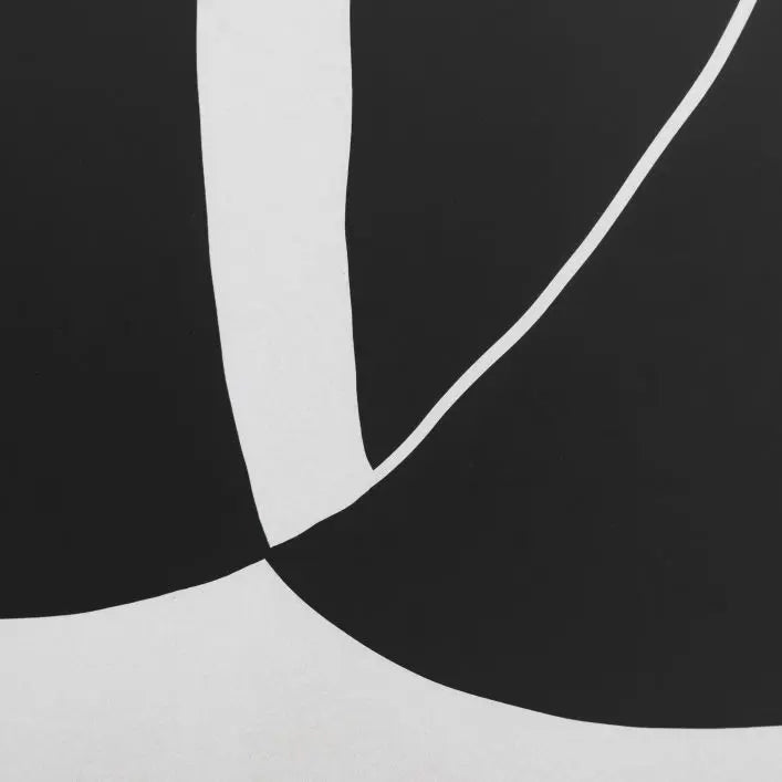 Galerie Direct Toile Encadrée Abstraite Noir et Blanc - 5