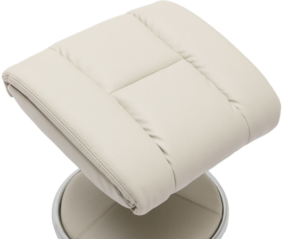 Biarritz Swivel Recliner Chair in Mushroom - 4