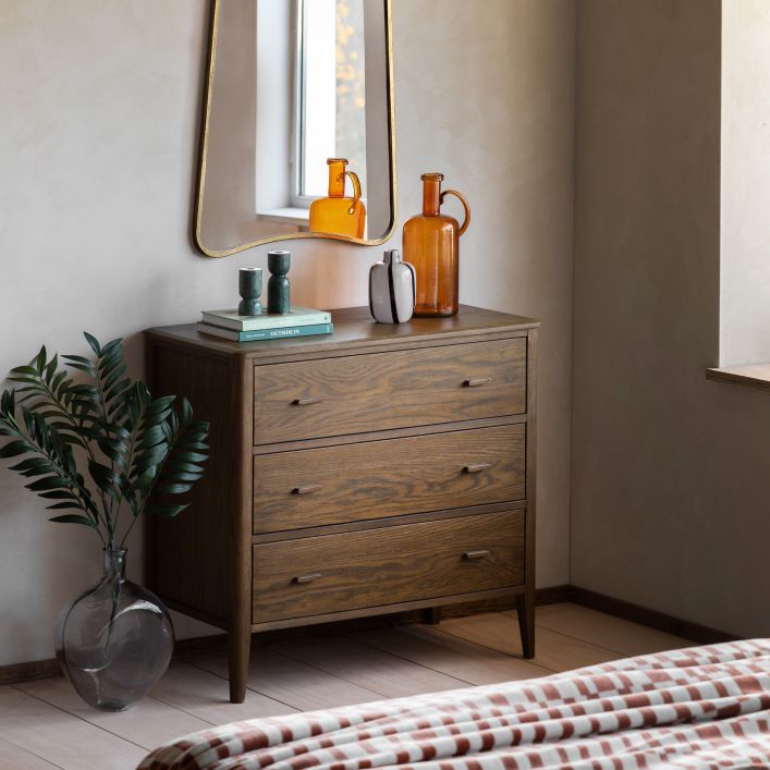 Camden - Commode 3 tiroirs en noyer