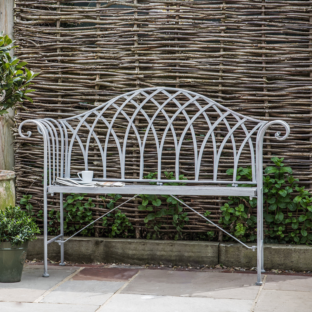 Banc Duchess Gallery Garden en Gris Vieilli