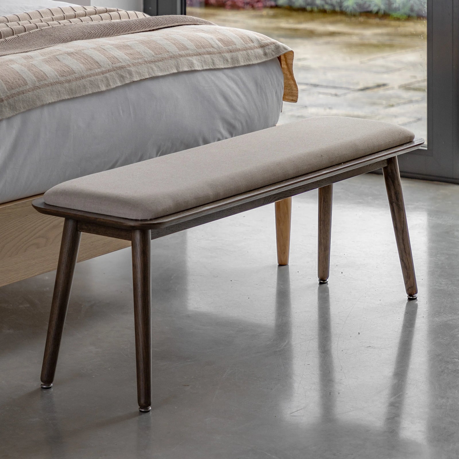 Hatfield Banquette en chêne fumé