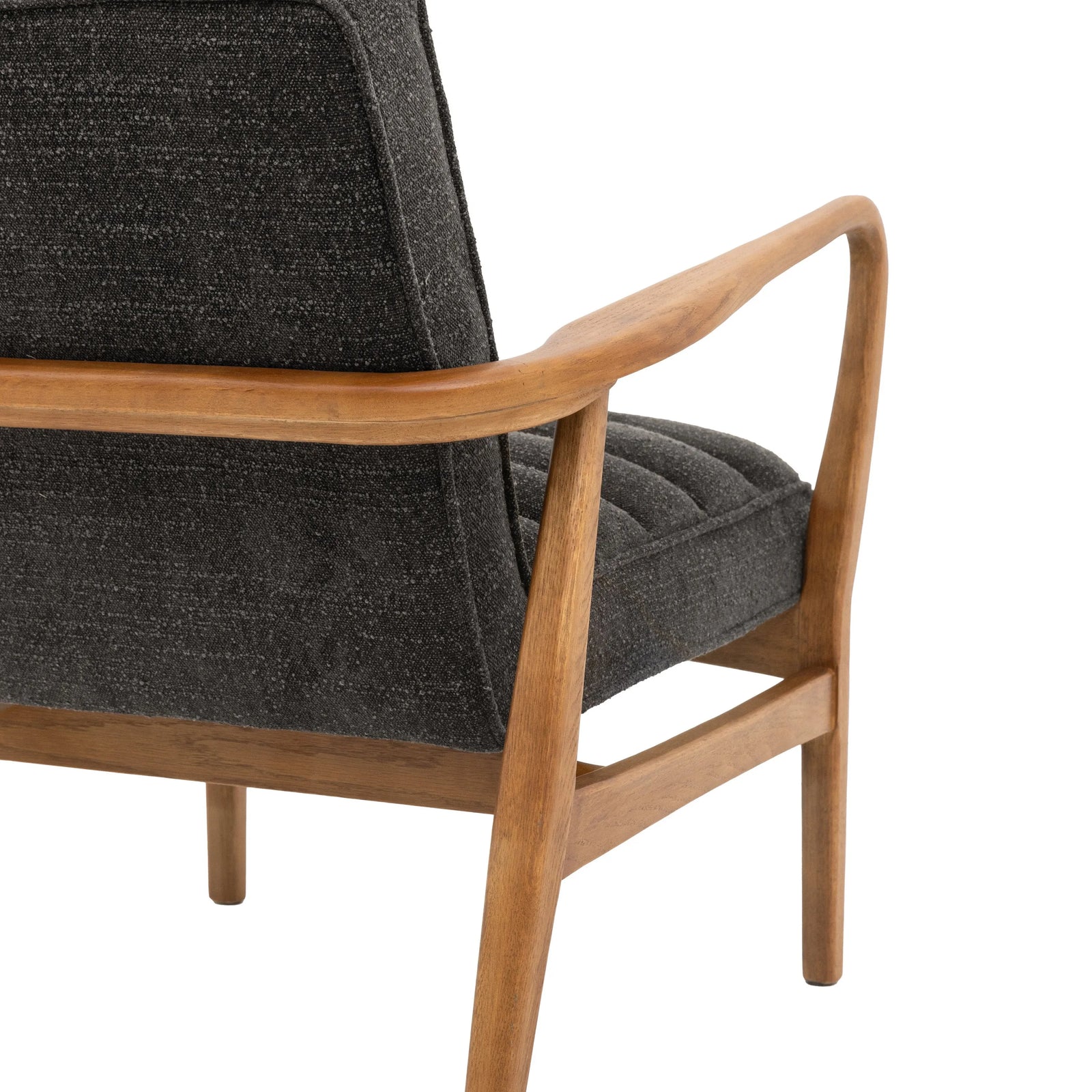 Fauteuil Datsun en Tissu Charbon et Boucle - 7
