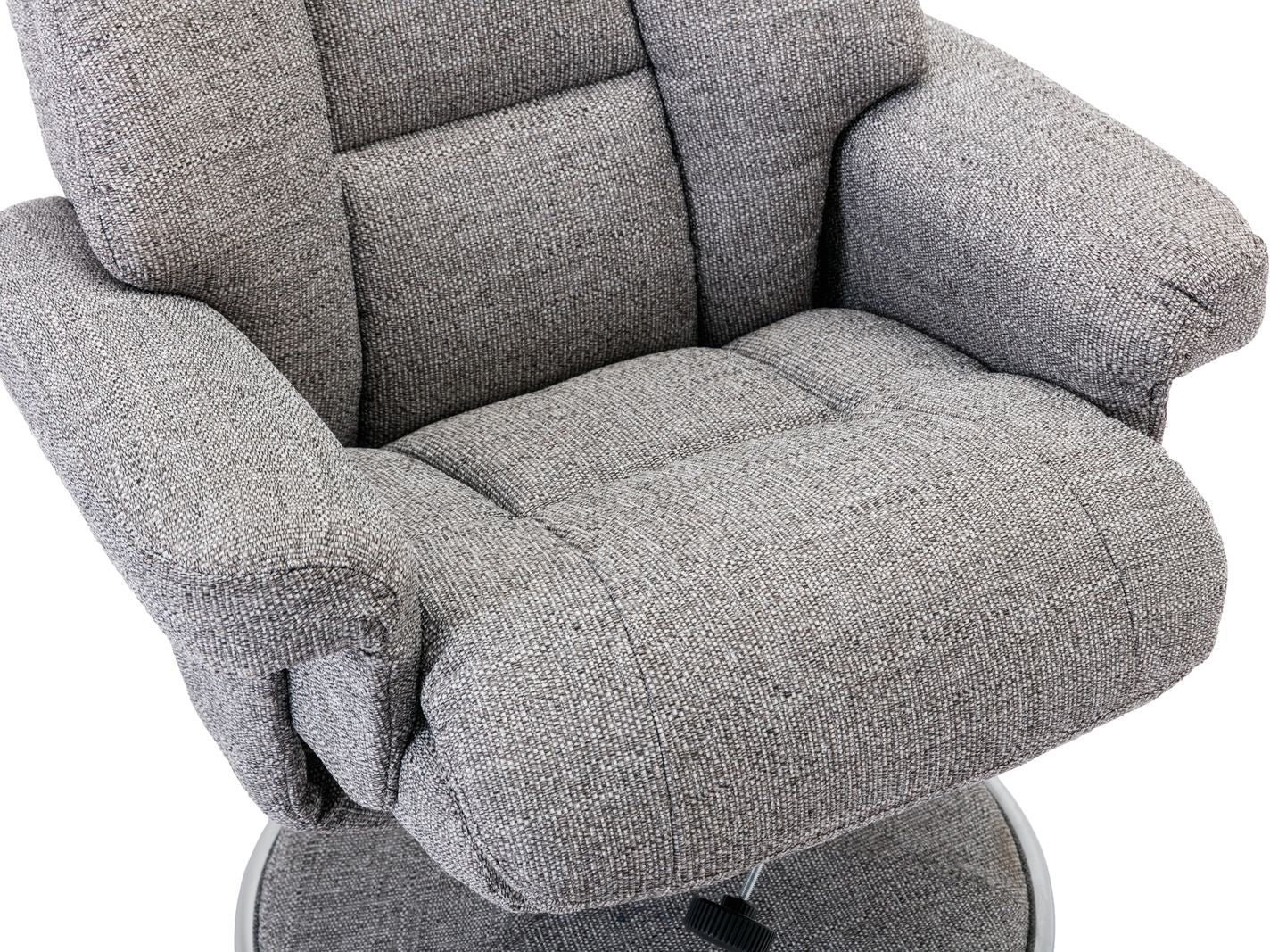 Biarritz Swivel Recliner Chair in Lisbon Rock - 5