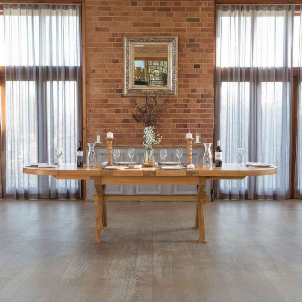 Windermere Oval 'X-Leg' Dining Table