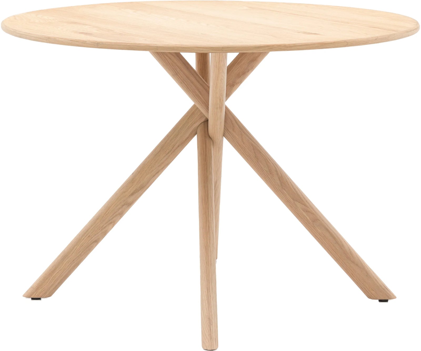 Table à Manger Korsa – Design Moderne et Base Sculpturale en Bois Naturel - 8