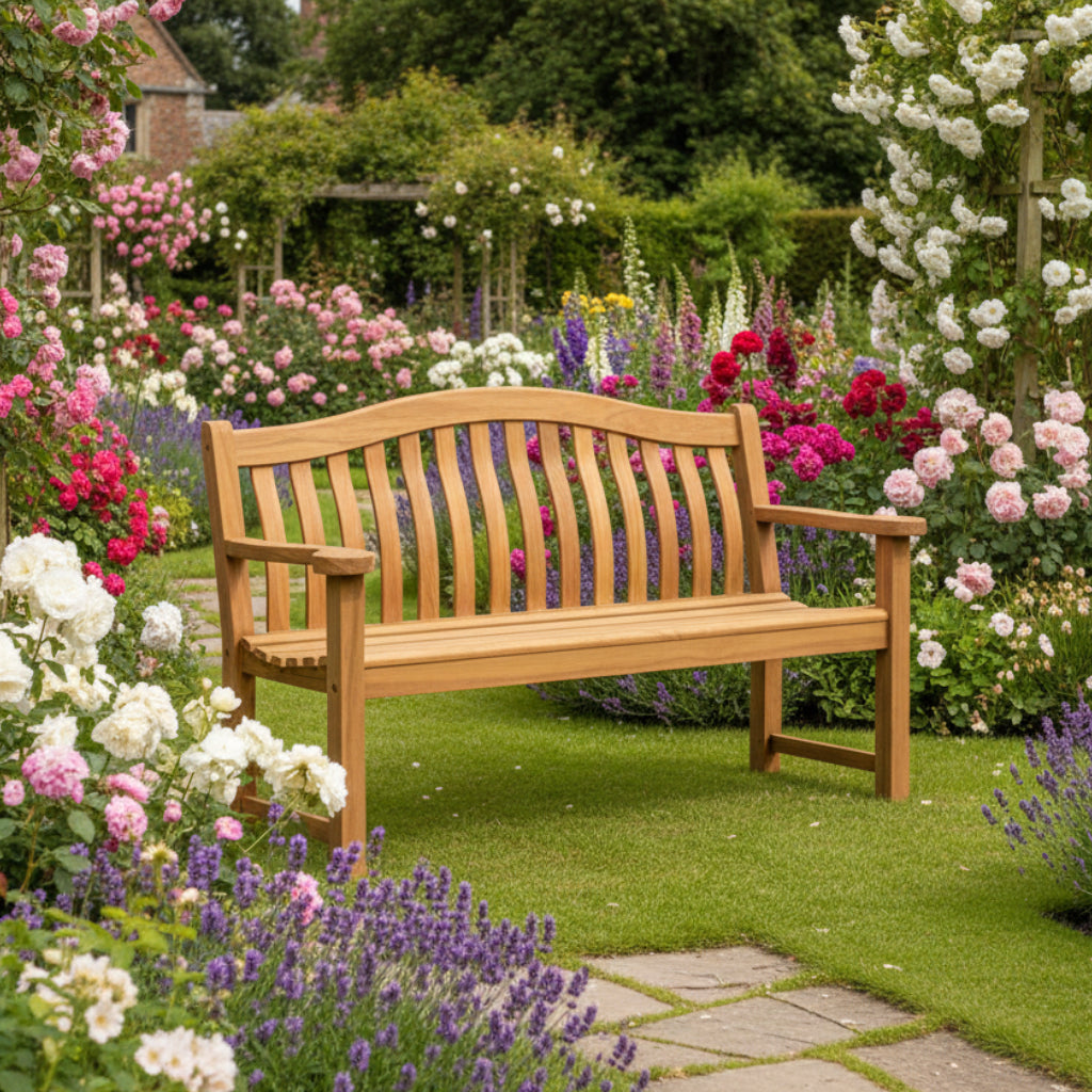 1. Banc de Jardin Turnberry en Teck 150 cm