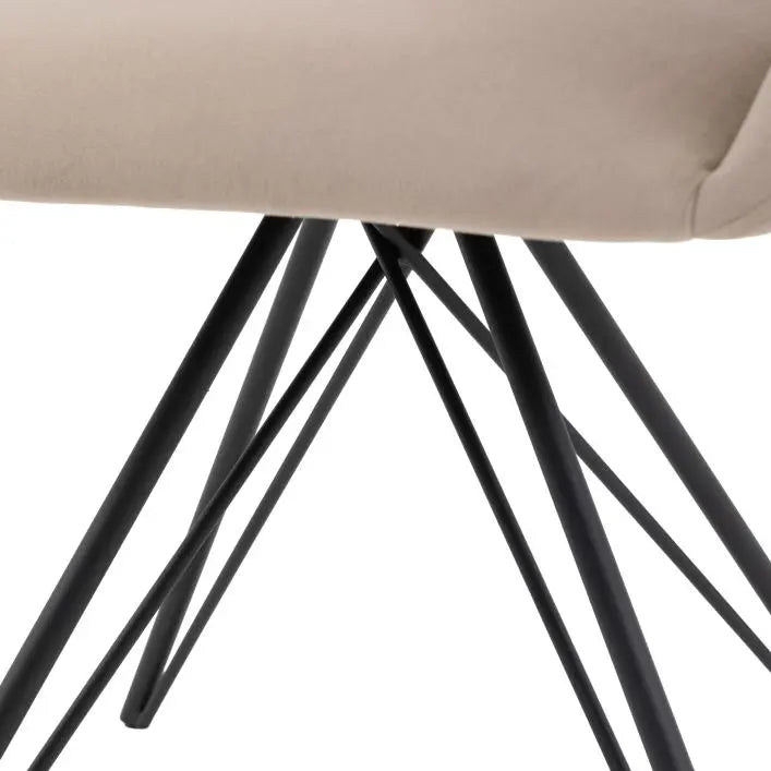 Chaise de repas Livorno en sable - 3
