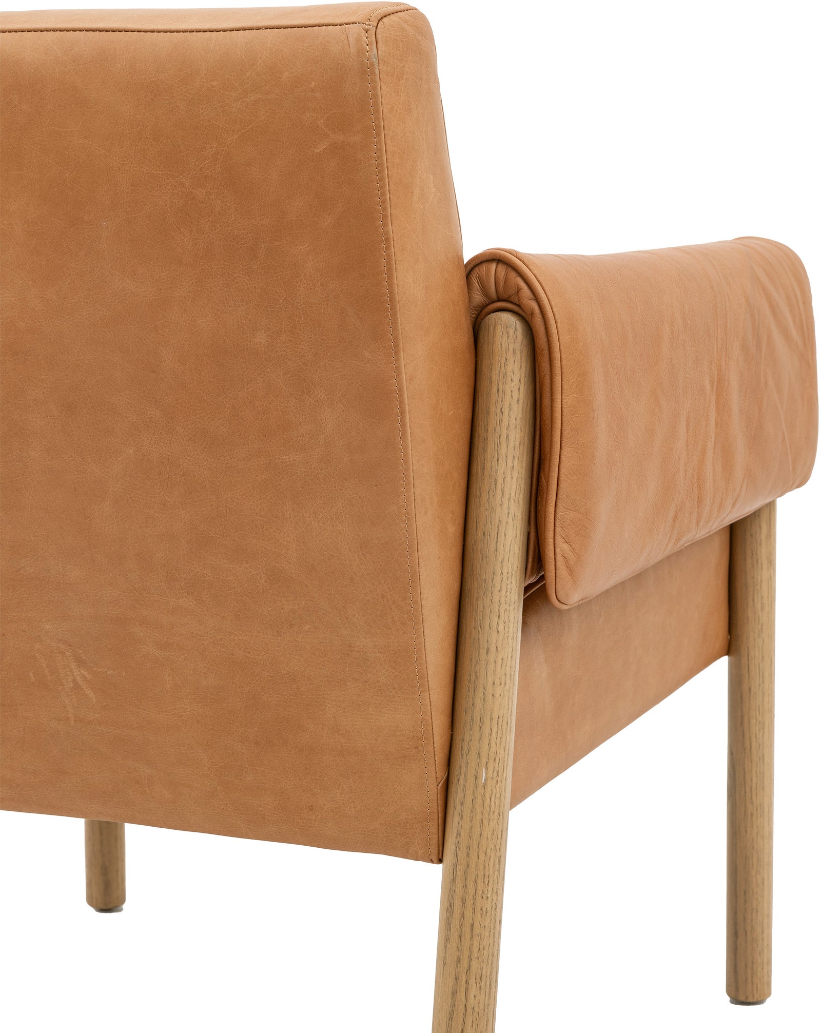 Fauteuil Stratford de en cuir marron - 8