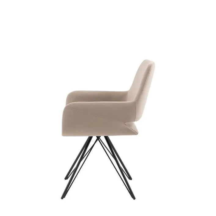 Chaise de repas Livorno en sable - 4