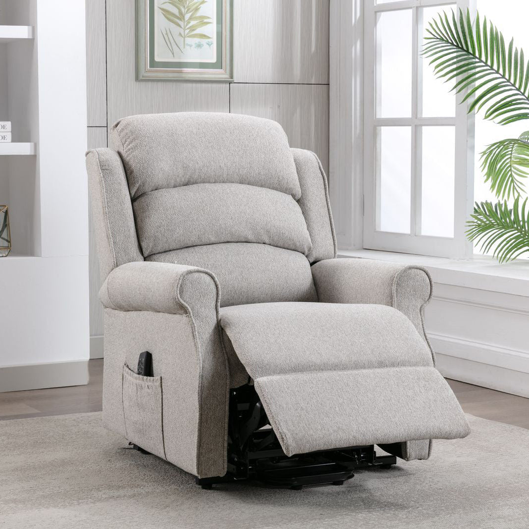 Alliance Mondiale du Mobilier Andover Fauteuil Releveur Inclinable en Tissu Lin