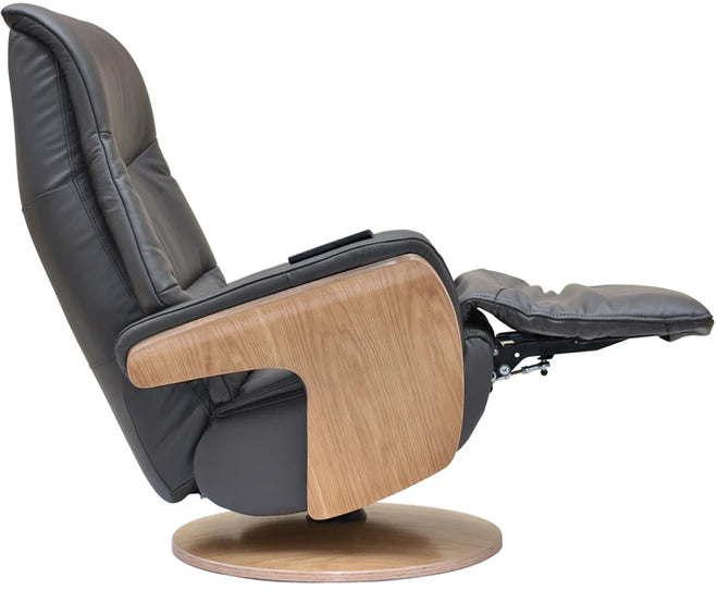 Iowa Fauteuil Pivotant en Gris Anthracite - 5