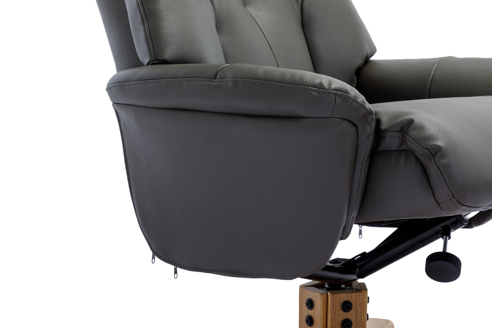 Chaise Dubai Swivel de en teinte Cinder - 4