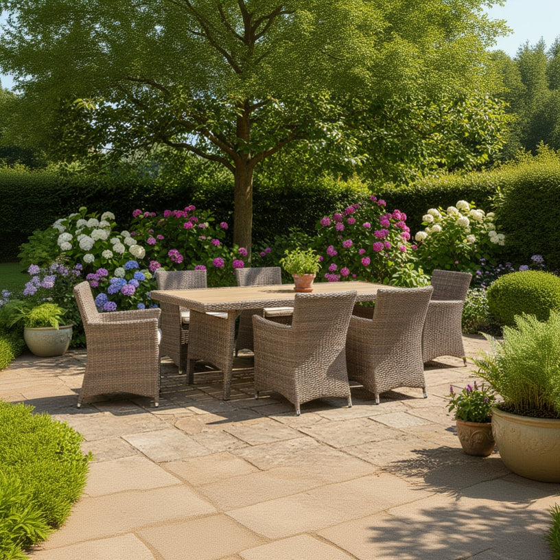 Bermuda - Set de table de 6 places en tressage naturel