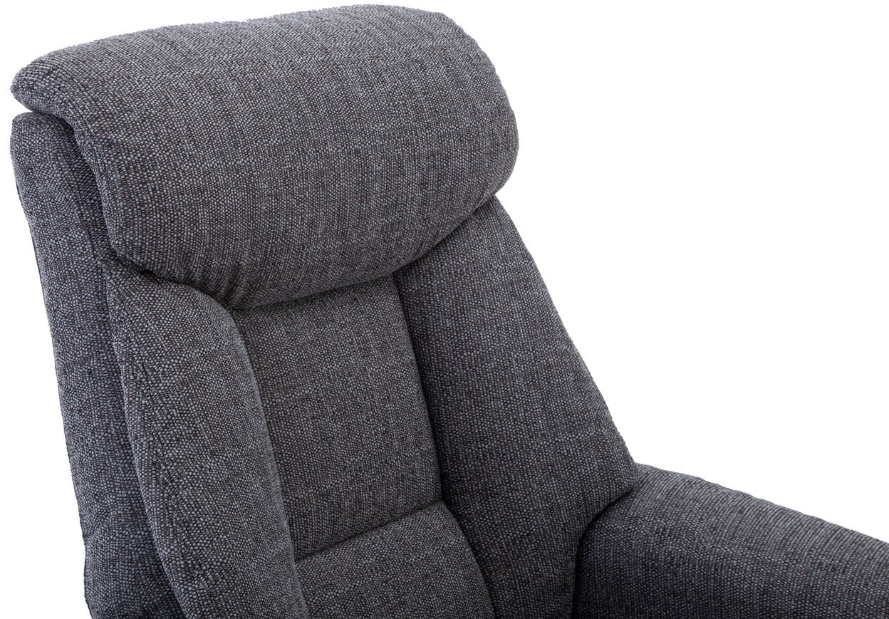 Alliance Mondiale du Meuble Fauteuil Relaxation Pivotant Biarritz en Gris Lisbonne - 5
