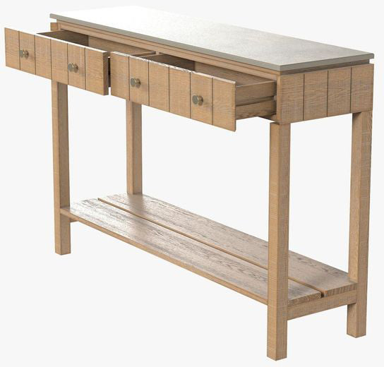 Braystone – Table Console 2 Tiroirs - 4