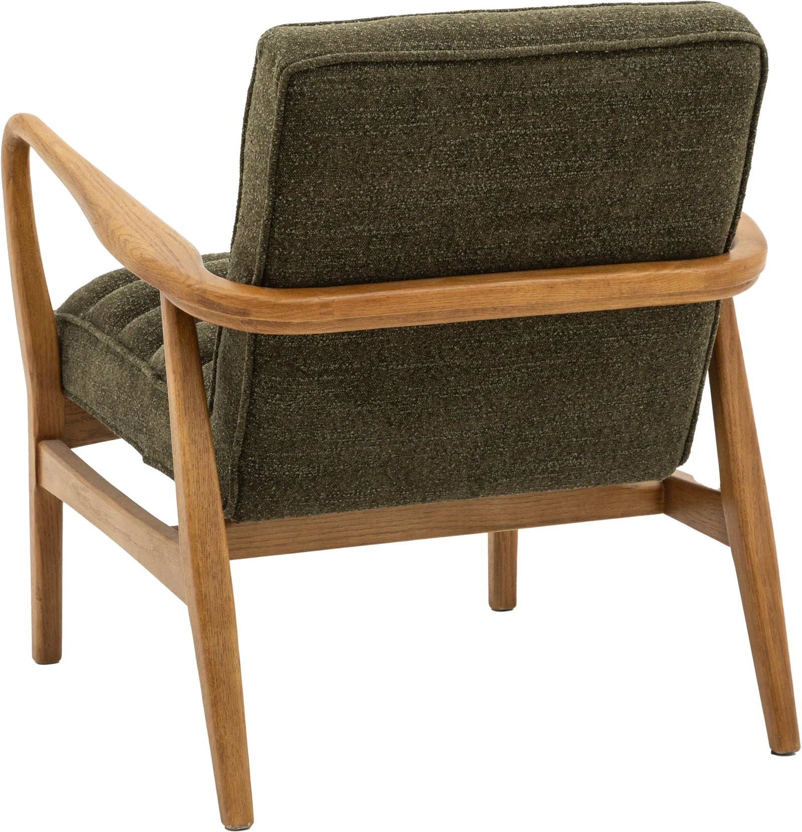 Fauteuil Datsun en tissu bouclé vert - 8