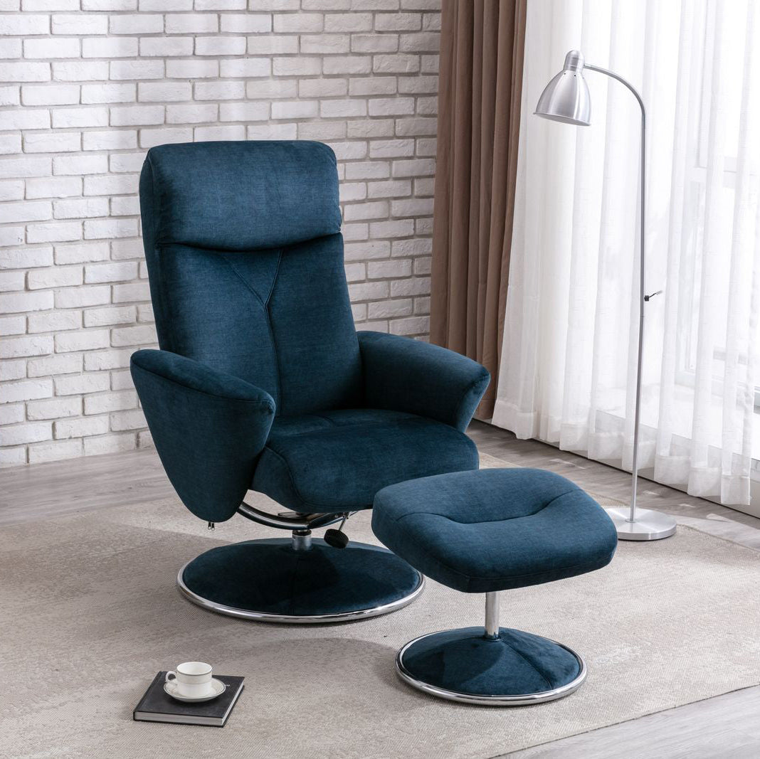 Fauteuil Paddington en tissu Deep Sea