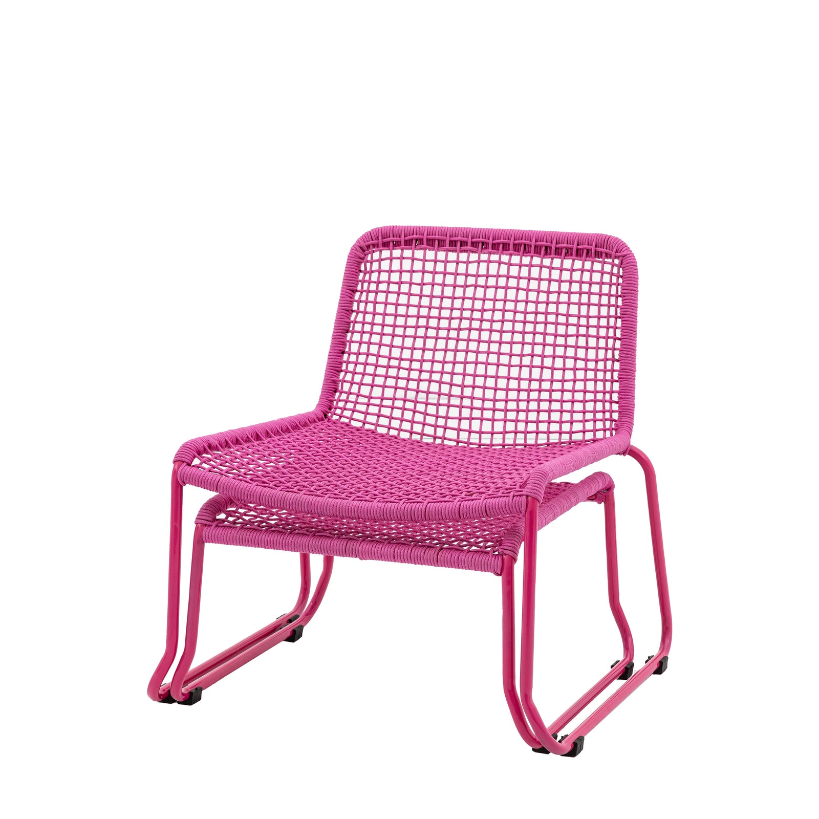 Chaise Longue Sassano Gallery Garden avec Tabouret Rose - 4