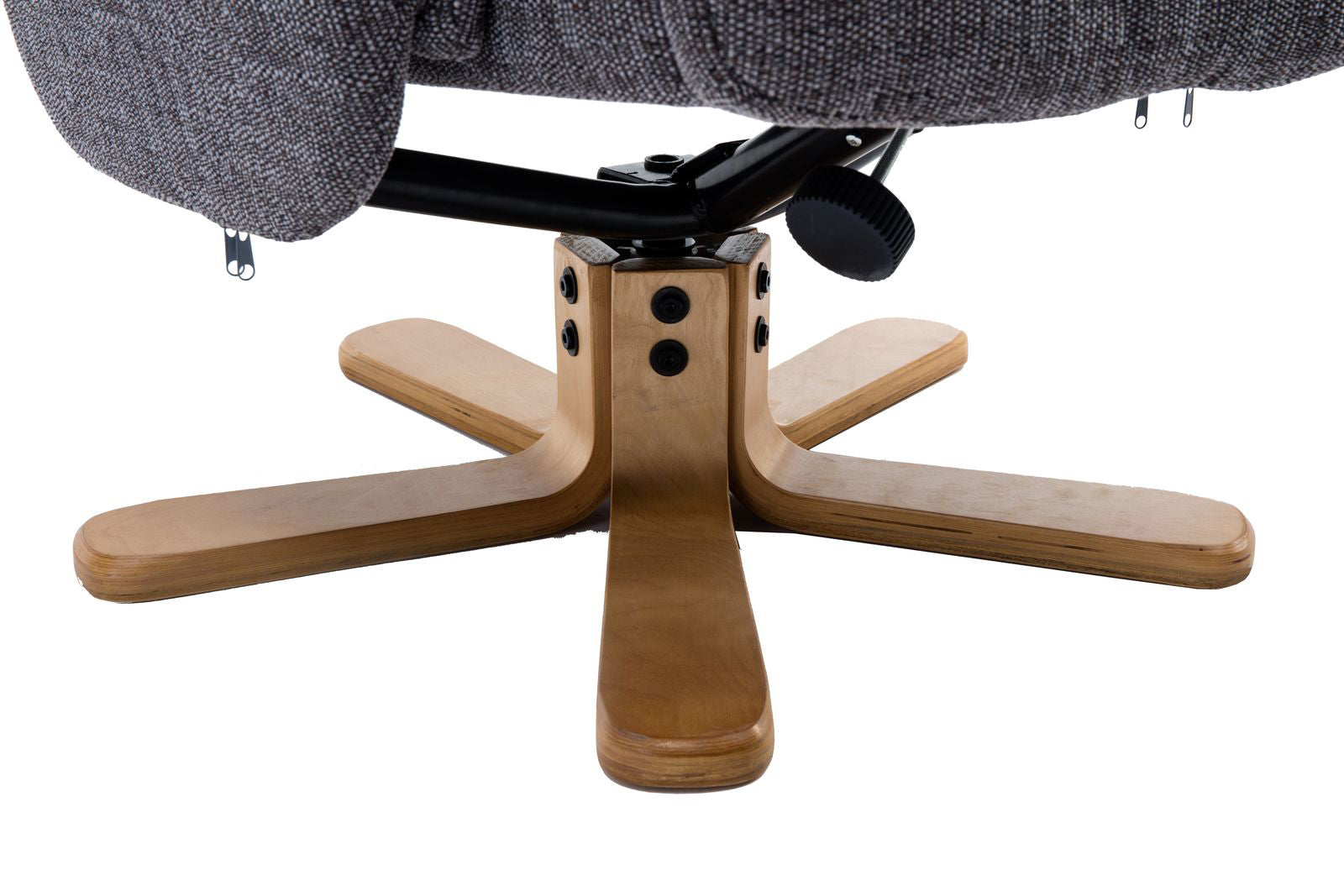 Fauteuil pivotant et relax Dubai de en Gris Lisbonne - 4