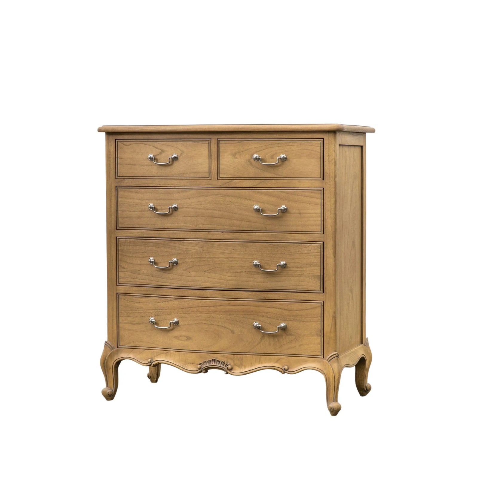 Chic Weathered 5 Drawer Chest - 6