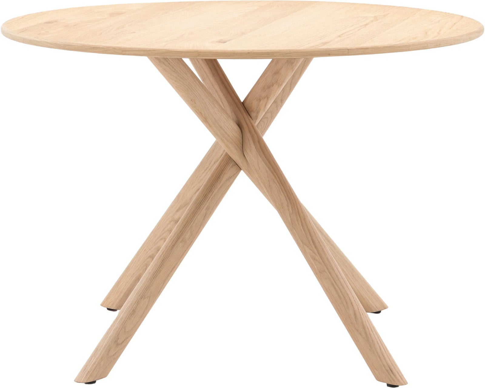 Table à Manger Korsa – Design Moderne et Base Sculpturale en Bois Naturel - 6