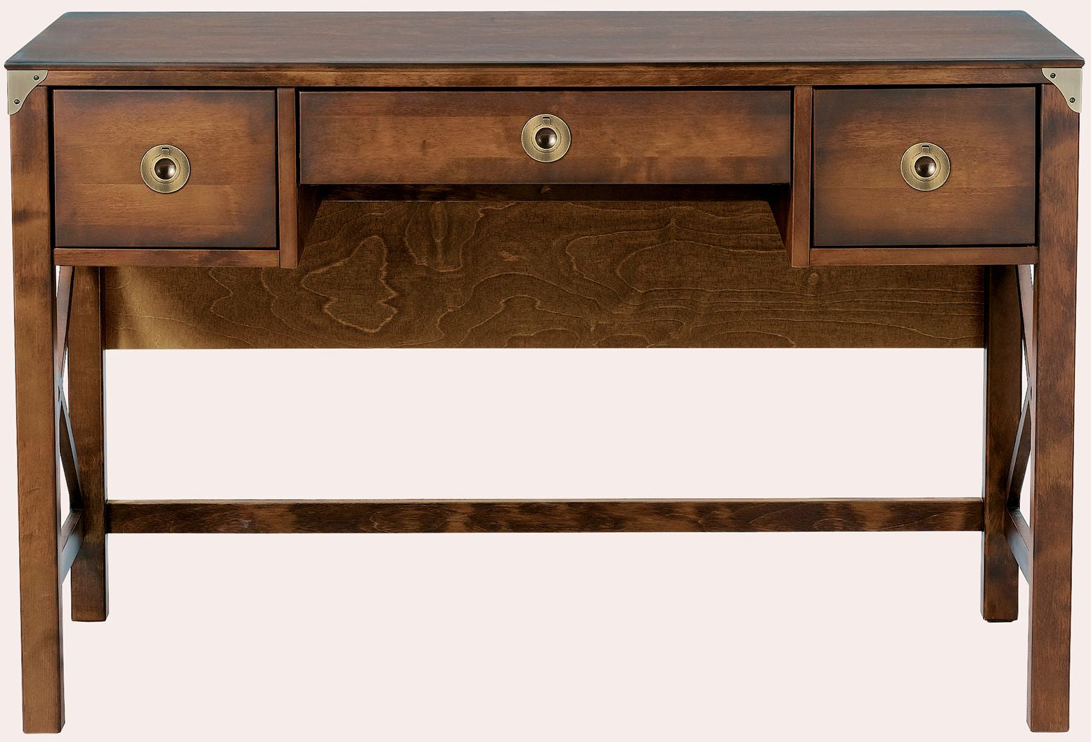 Bureau Balmoral 3 tiroirs en châtaigne - 3