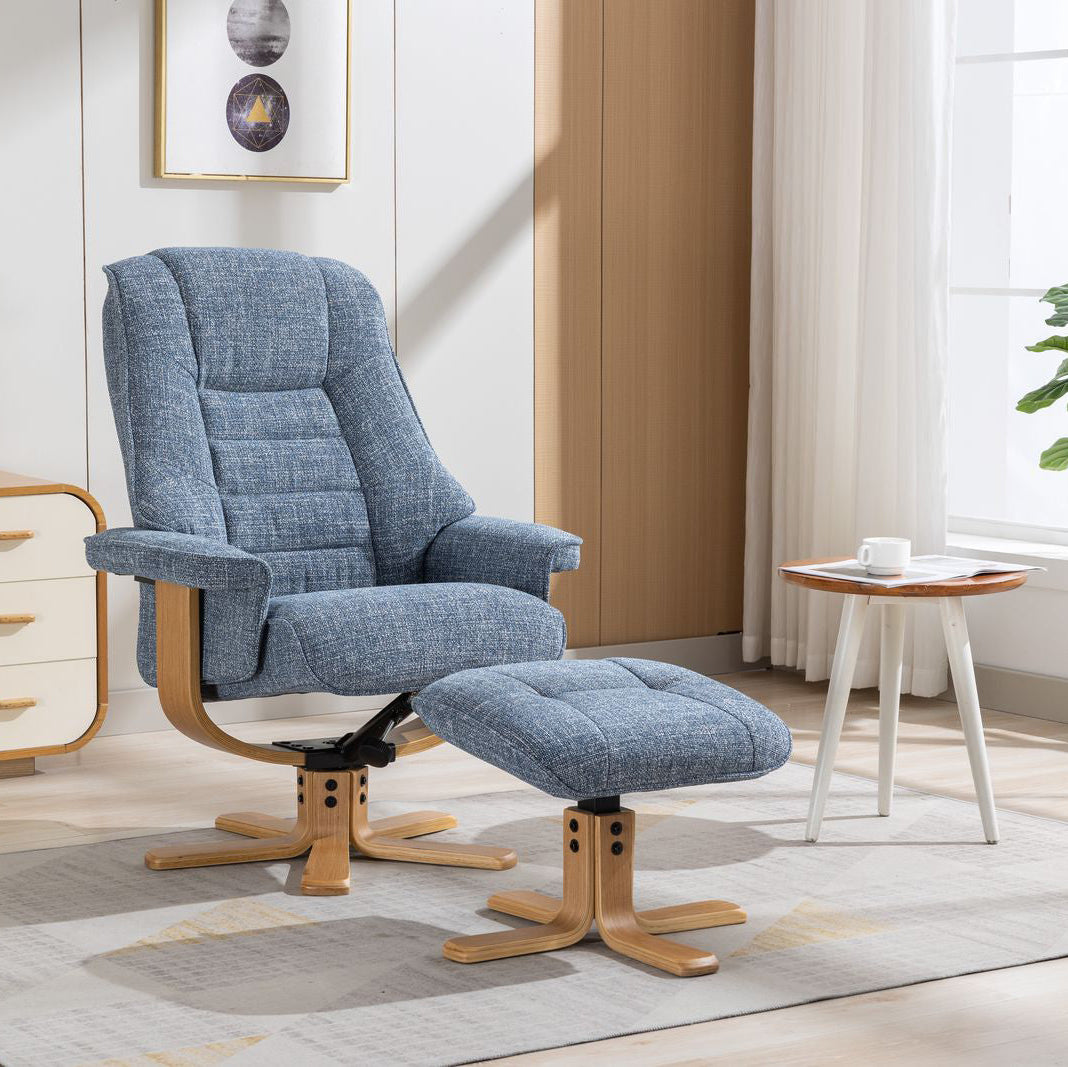 Sardinia Chair in Cha Cha Ocean Fabric