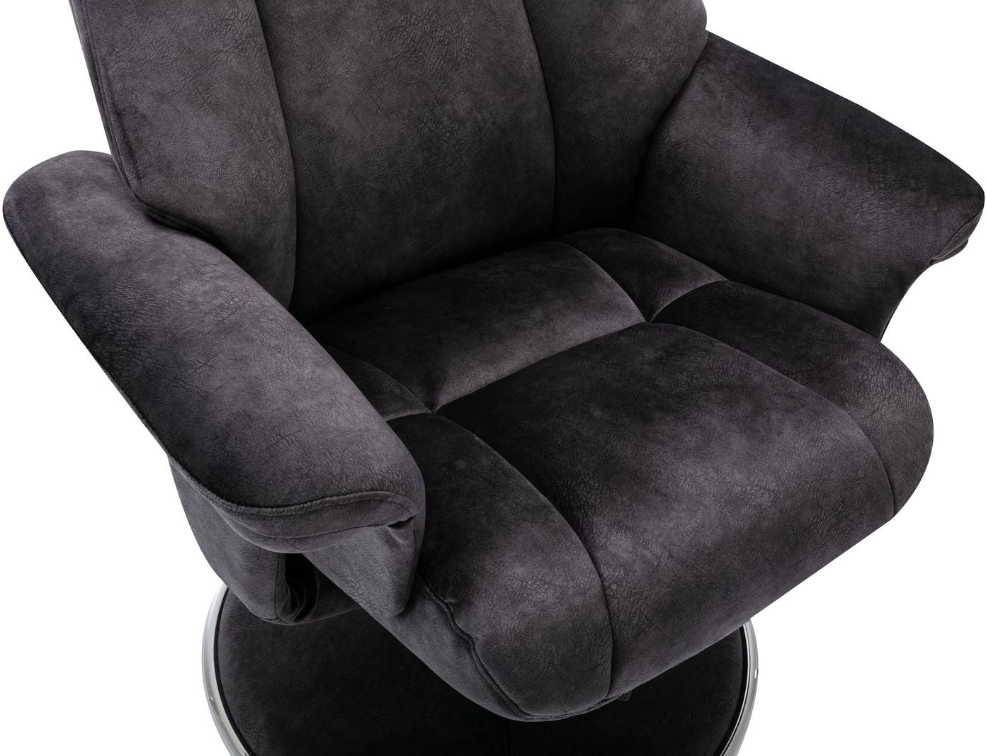 Chaise Denver de en tissu réglisse - 4