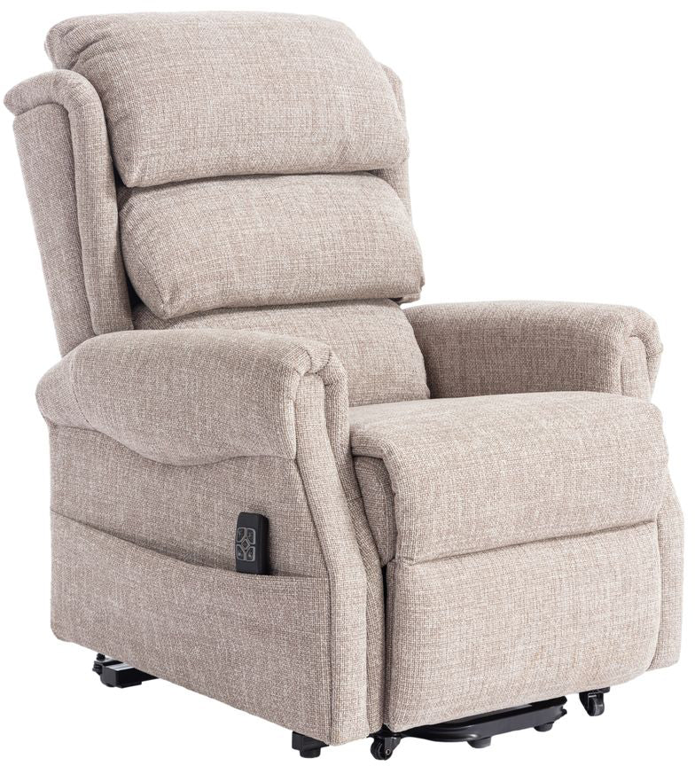 1. Fauteuil releveur et inclinable Luxembourg en tissu Cha Cha Oat - 6