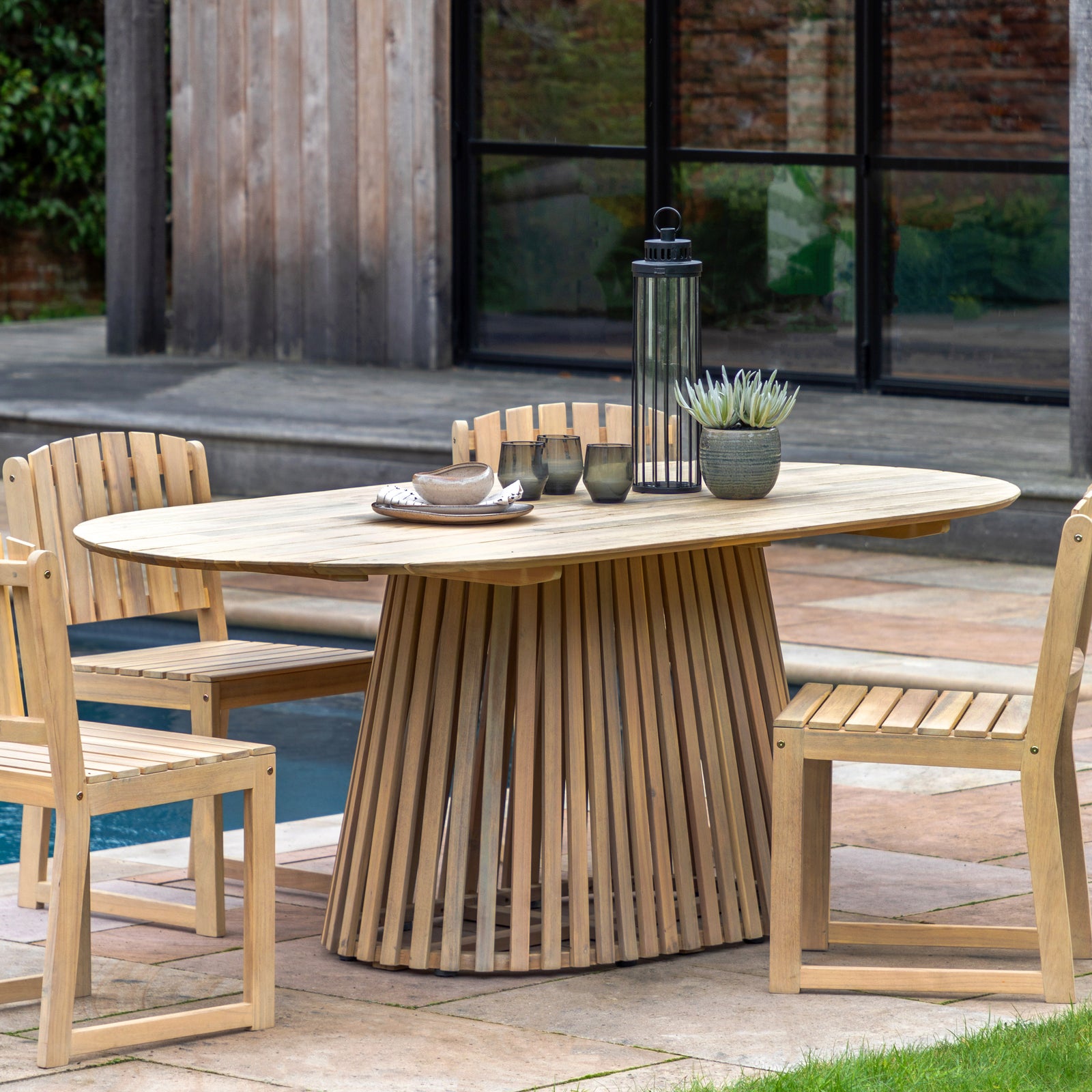 Gallery Garden Rialto Oval Dining Table 6 Seater