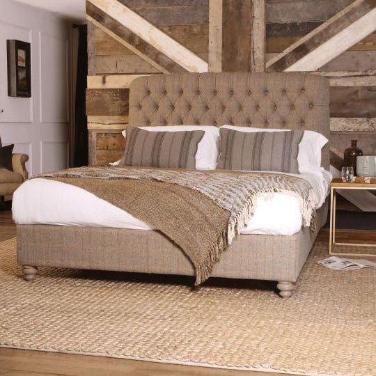 Lit à sommier herringbone Berneray King size en bracken chaleureux - 2