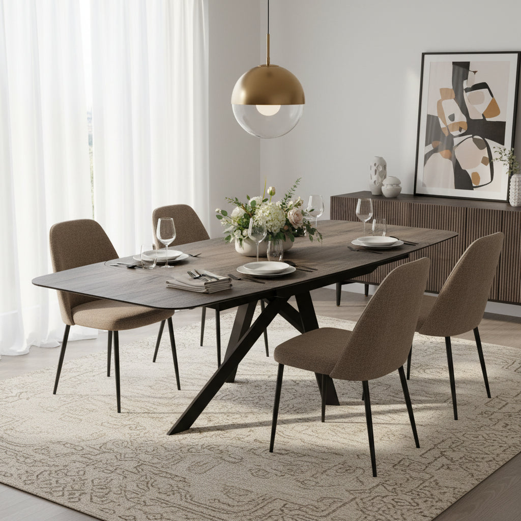 Carlton Florence Table de Salle à Manger Ovale Extensible