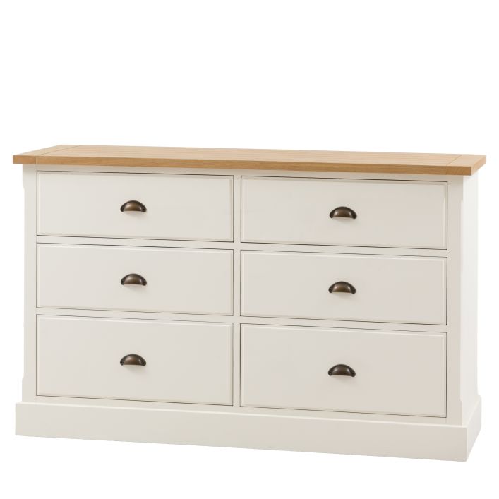 Galerie Direct Eton - Commode 6 tiroirs blanc - 7