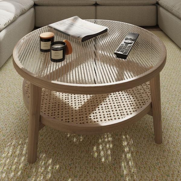 Holcot Table Basse en Rotin