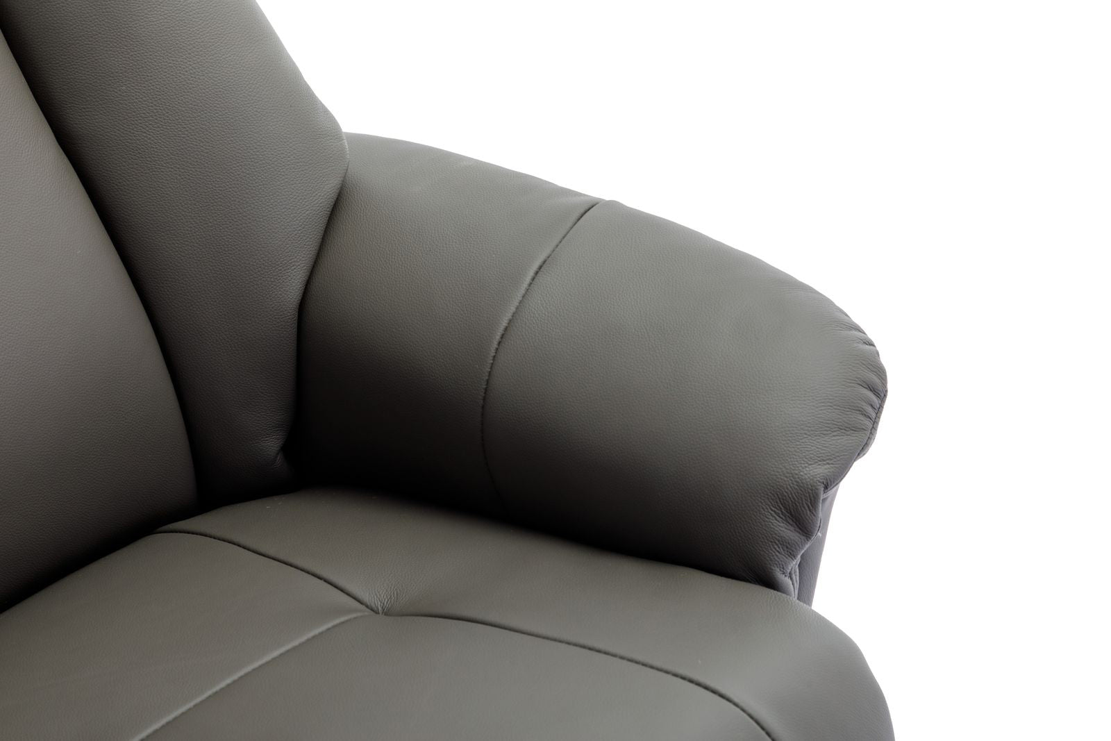 Alliance Meubles Mondiaux Chaise Hawaii en Cuir Cendre - 4
