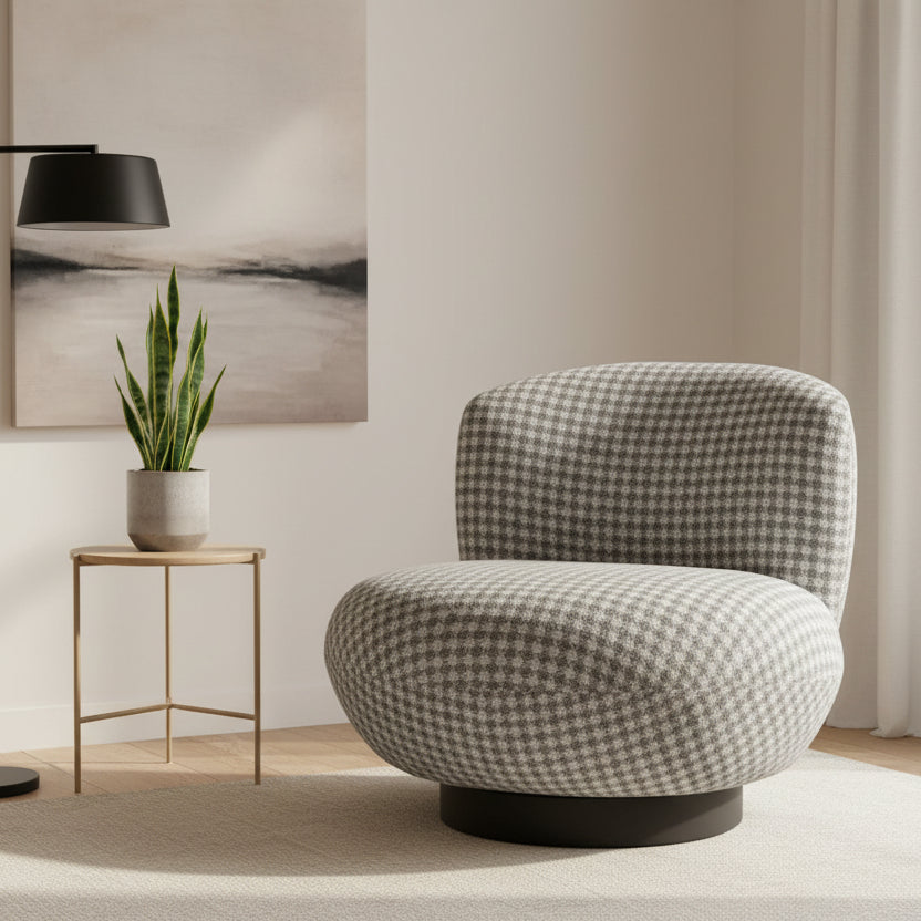 Fauteuil Miami Motif Houndstooth