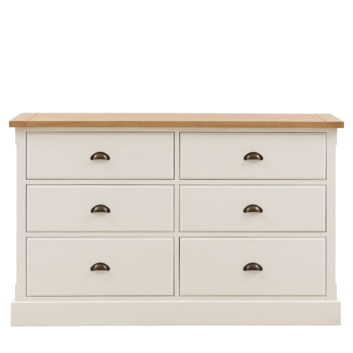 Galerie Direct Eton - Commode 6 tiroirs blanc - 4