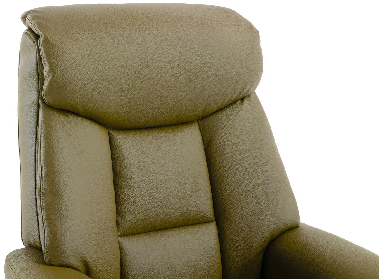 Chaise inclinable tournante Biarritz de en vert olive - 3