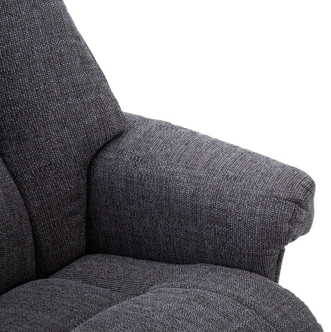 Alliance Mondiale du Meuble Fauteuil Relaxation Pivotant Biarritz en Gris Lisbonne - 4