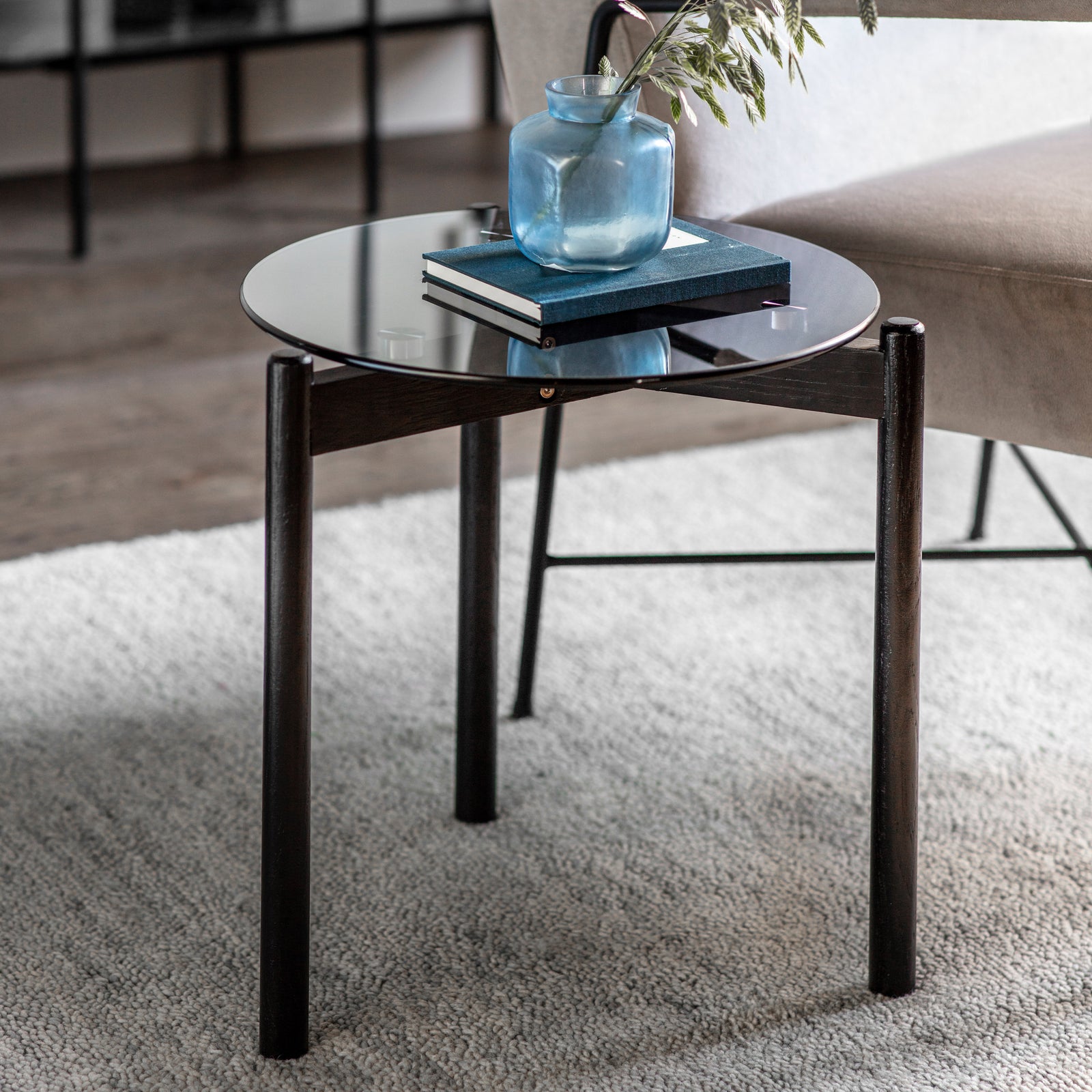 Table d'appoint Moran en noir
