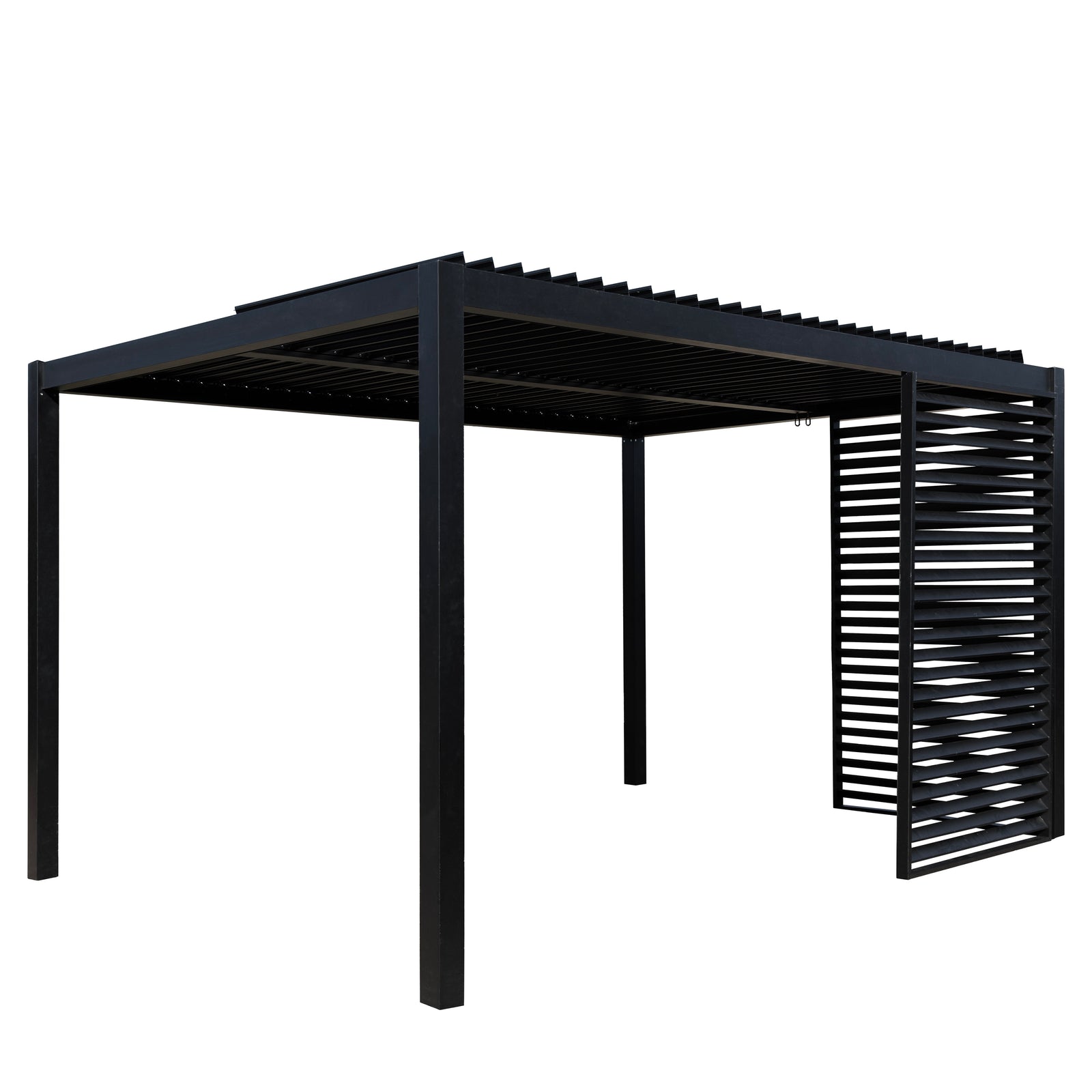 Gallery Garden Messina Pergola in Black - 5