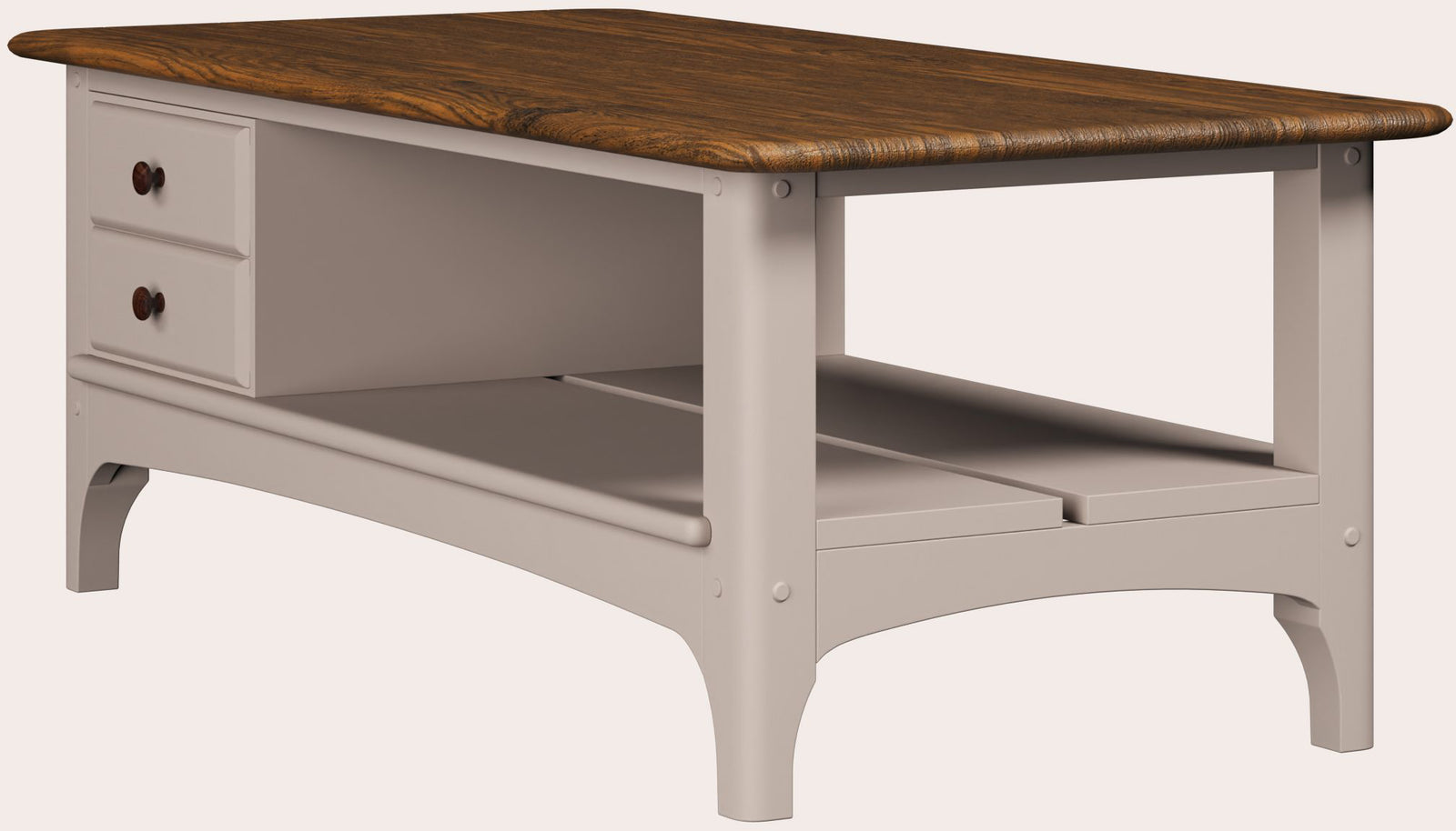Table bas Hapton de avec 2 tiroirs - 4