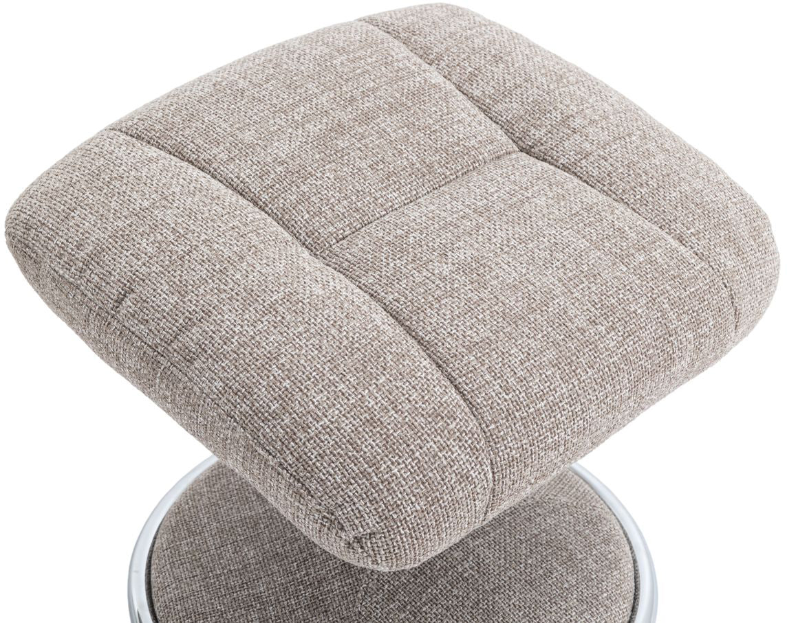 Denver Fauteuil Relax Chaise Giratoire en Tissu Chacha Oat - 4