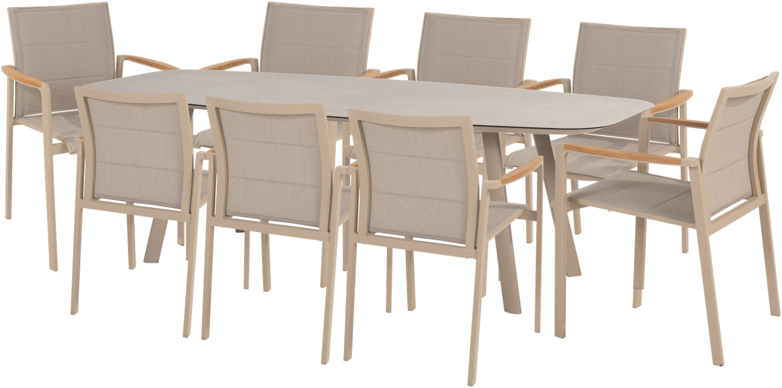 Cortina 8 Seat Rectangular Dining Set - 4