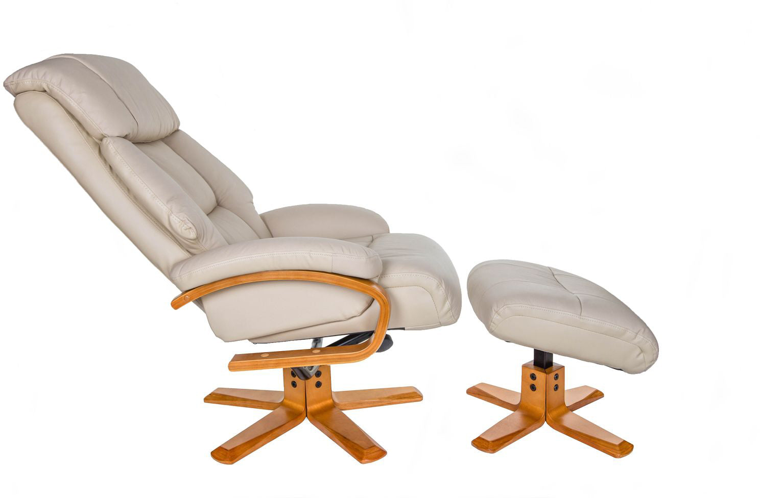 Alliance Meuble Global Chaise Nice en Cuir Ivoire - 3